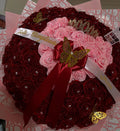 100 roses bouquet with glitter