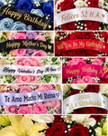 Hand-made word banner