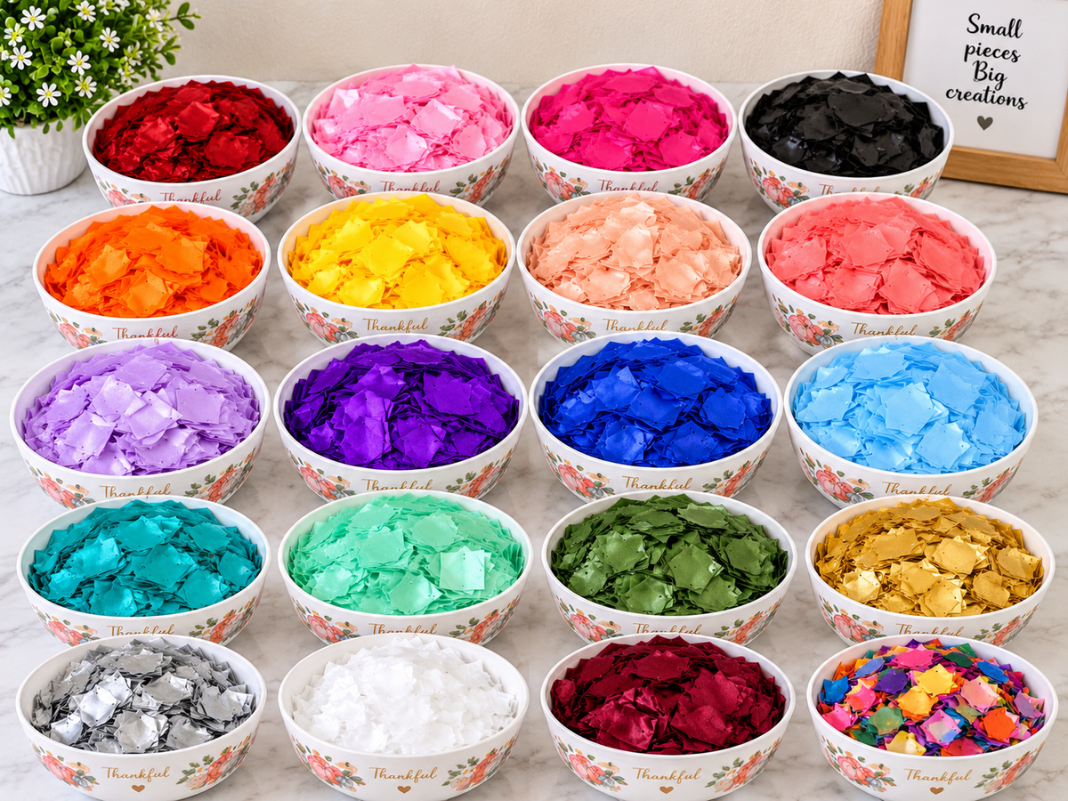 Petals made of ribbon